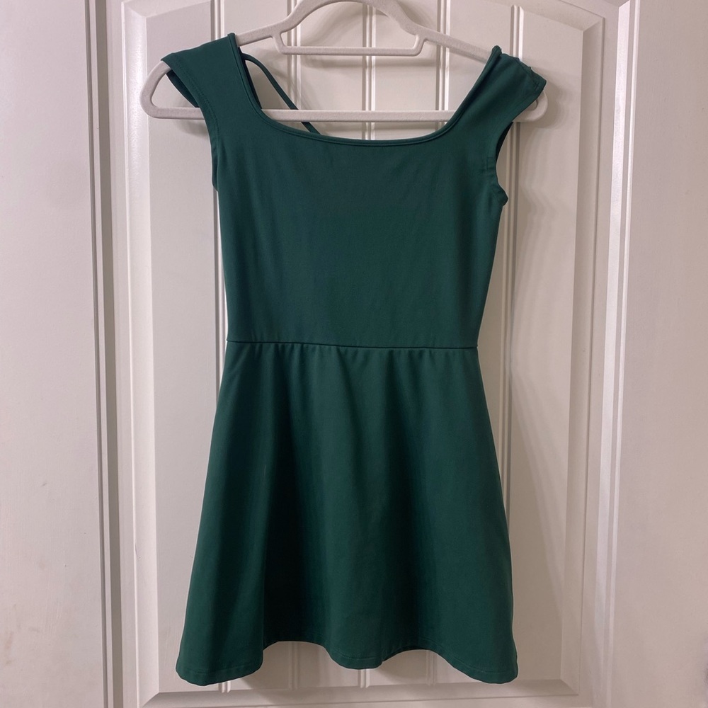 Wild Fable ButterBliss Green A-Line Sleeveless Scoop Neck Romper Dress XS
